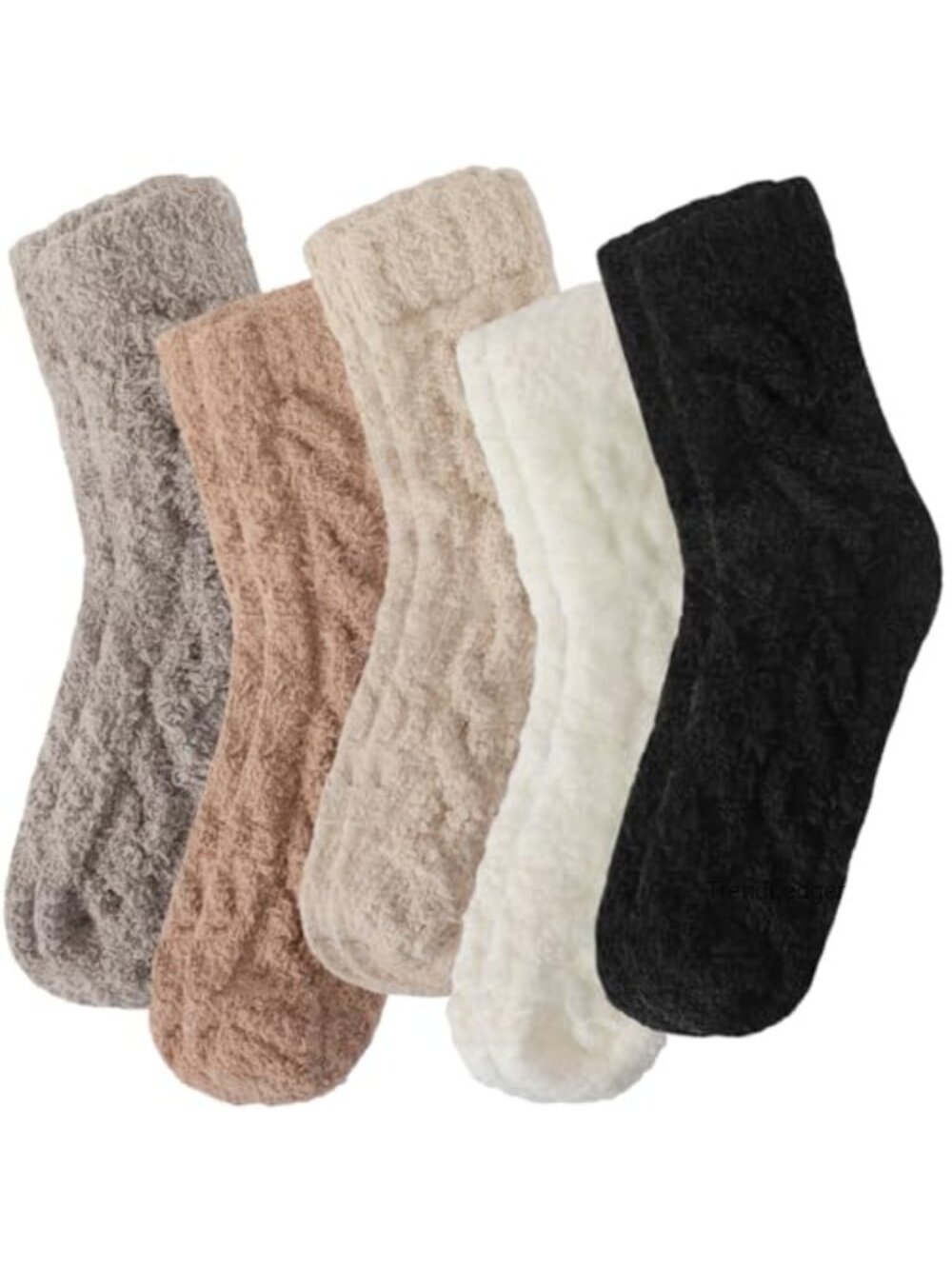 Fuzzy Socks For Women Warm Fluffy Winter Slipper Socks 5 Pairs